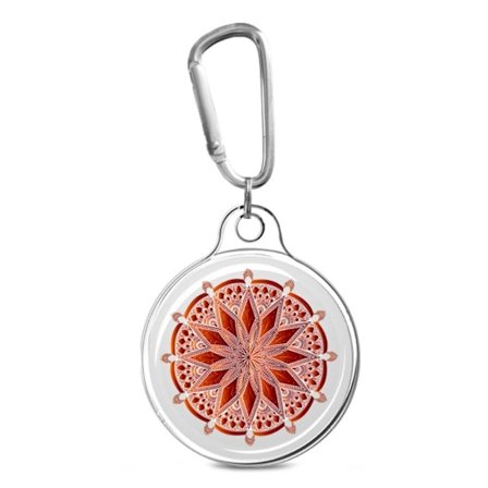 AirTags-cover med unikt mønster og nøglering - Illustration