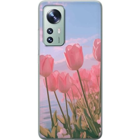 Mobilskal till Xiaomi 12 med Rosa Tulpaner