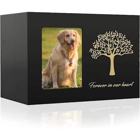 (Svart, 13 cm × 13 cm × 18 cm) Hundurna Träurna för Katt, A