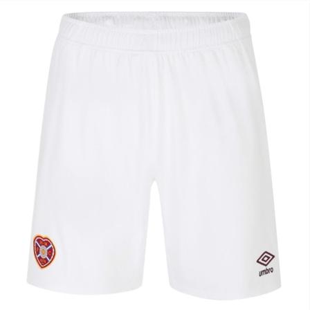 Umbro Herr 23/24 Heart Of Midlothian FC Hemmashorts M Vit/Mar Vit/Rödbrunt M