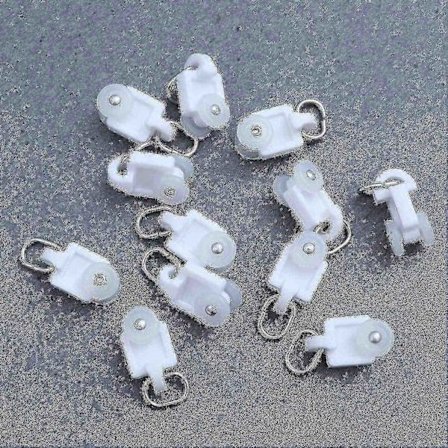 Gardinskinnehjul Rullende Gardin Stille Hjul Rullholder Kule Reimskiver 50 stykker-Perfet