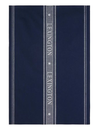 Lexington Home Icons Cotton Jacquard Star Kitchen Towel - Navy - 50X70