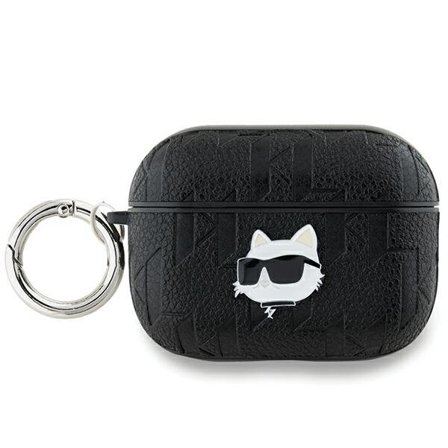 Karl Lagerfeld Monogram Choupette Huvudfodral för AirPods Pro 2 - svart