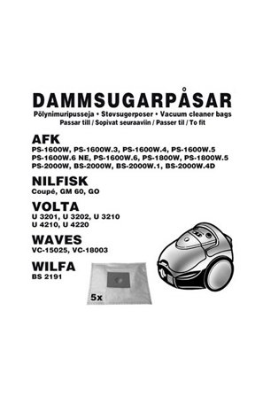 Champion Nordic - Dammsugarpåsar AFK 5st (1631CH) - Disk- & städredskap - Från Homeroom