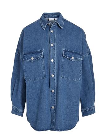 Vimalou L/S Over Denim Shirt Blue Vila