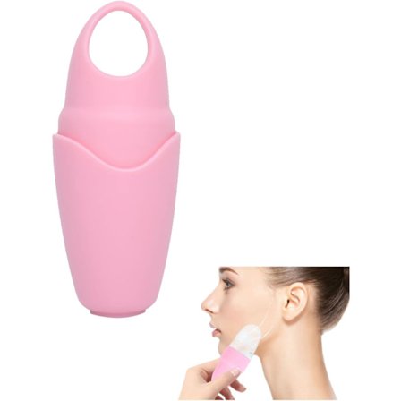 Isrulle til ansigt og øjne, Gua Sha massage rulle Gua Sha massage sæt Gua Sha ansigtsværktøjer til hudpleje og afslapning(pink)