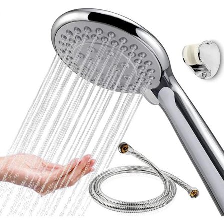 Dusjhode-Universal-Slange-Holder-Set-Reservebrakett, 2024 Oppgradert Dusjsett, Nyt 5 Innstillinger for Dusjer