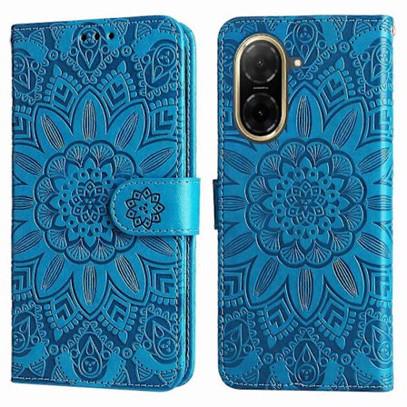 Kompatibel med Xiaomi Redmi A5 NFC (173,45*79,35*8,45 mm) Etui Solsikke Præget Læder Wallet Telefon Cover