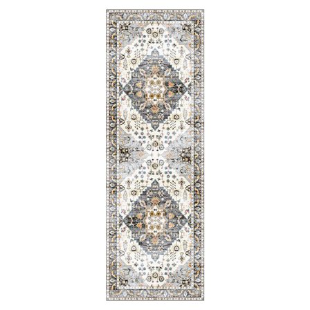 Hallmatta, Tvättad Matta, Halksäker Vattenavvisande Golvmatta, Låg Ludd Mjuk Vintage Matta för Entré Sovrum Tvättstuga Inomhus, Stil 5