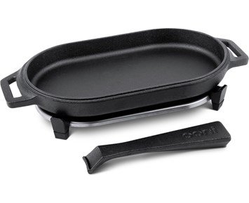 Ooni-Sizzler Pan-Stekepanne i støpejern -Barbecue-Pizzatilbehør