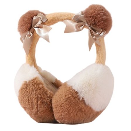 Vinterøreklokker for damer, kunstig pels, varme ørevarmere, myke ørevarmere for jenter, øreklokker for utendørs bruk, pannebånd