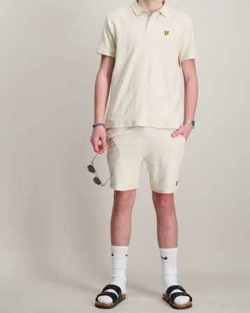 Lyle & Scott Towelling Short Beige Shorts Kille - Kids Brand Store