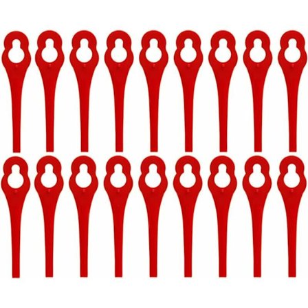 100 stk. udskiftningsblade kompatible med IKRA IART 2520 trimmer, nylonblade til IAT 20-1M