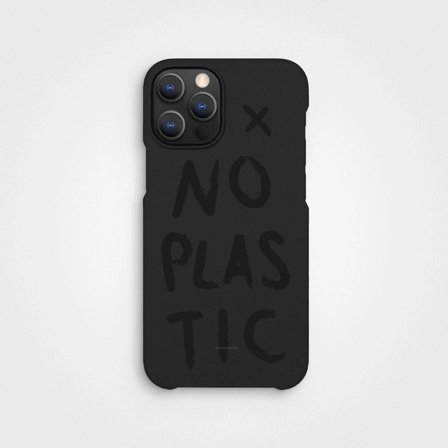 Compostable Mobile Case Charcoal Black No Plastic | agood company, iPhone 12 12 Pro