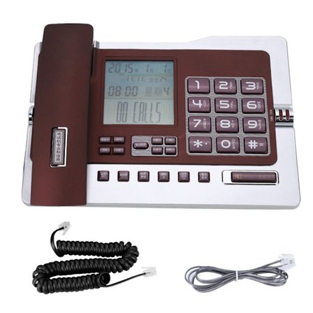 G026 Enkel stil fast telefon fast telefon bordstelefon för hemmakontor skrivbord röd