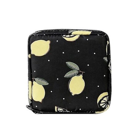 Hygiejnisk bindpose, menstruationskoppose, bindpose, opbevaringsposer til feminine menstruationer, første menstruationstaske (citron)