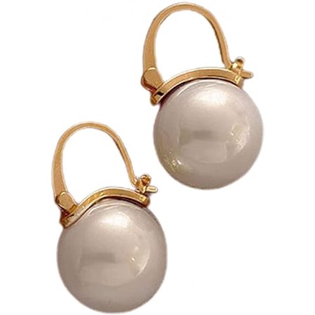 1 par örhängen imitation pärla fancy lop örhängen