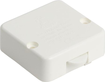 Gelia 60006171 Skapstrømbryter 1-polet, 2A, hvit, Strømbrytere & vegguttak