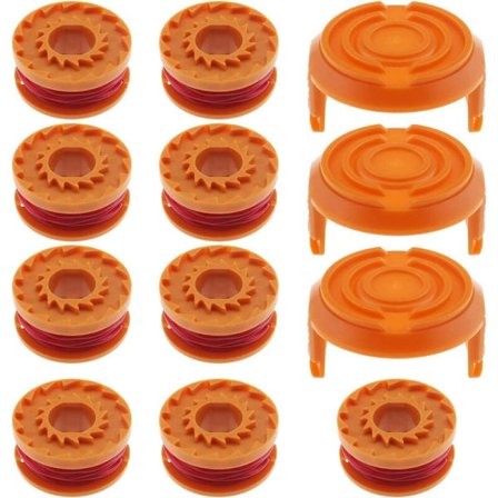 WA00010 Langvarig erstatningsspole for Worx 20 V klippere Ø 1,65 mm/3 m Kompatibel med WG150, WG151, WG151.5, WG152, WG153, WG154, WG155, WG155