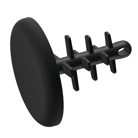 Castor Rørlokk Pluggs Sort (1stk)