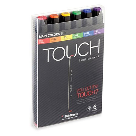 Touch Twin Marker 6er-Set Main Color