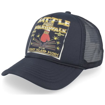 Coney Island Picnic - Boardwalk Battle Black Trucker Trucker Black Cap - @ Hatstore