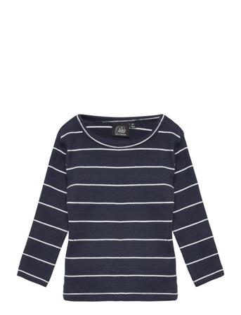 T-Shirt Long-Sleeve Langærmet T-shirt Navy Petit By Sofie Schnoor