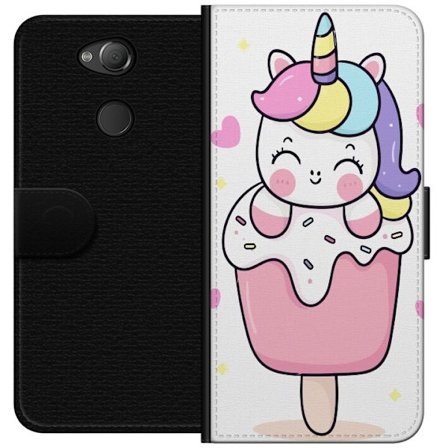 Plånboksfodral till Sony Xperia XA2 med Glad enhörning