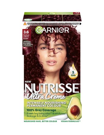 Garnier Garnier Nutrisse Ultra Crème 3.6 Darkest Auburn Brown - Nude - 1 stk