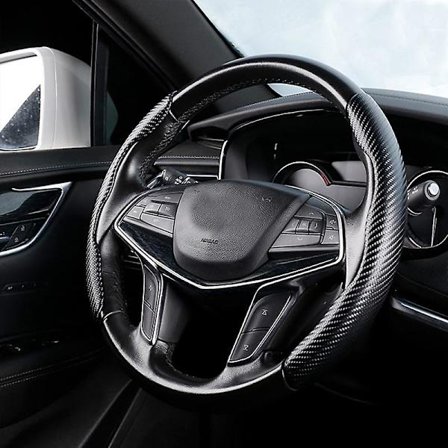 2st Universal Kolfiber Bilratt Booster Skydd Halkfritt Ratt Skydd Auto Interiör Dekoration Tillbehör| |