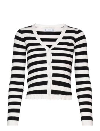 Crochy Strikkegenser Cardigan Multi/mønstret Mango