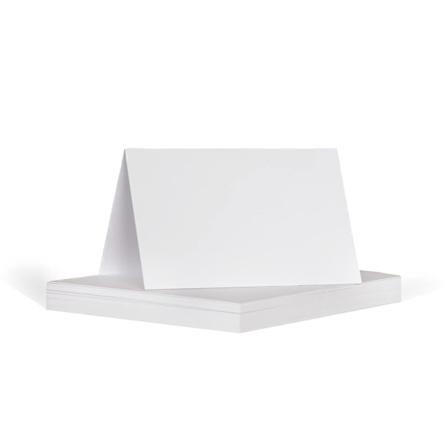 Navnekort | enkle hvite brettede bordnavnekort for festmottak bursdag | navnekort for borddekking | bryllupsnavnekort | (50 kort)