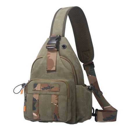 IC Oxford kangaskangasrintavyölaukku, sotilaskamouflagevyölaukku