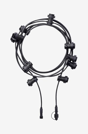 PR Home - Bright light string 4,9 m - Svart - Lysslynger - Fra Homeroom