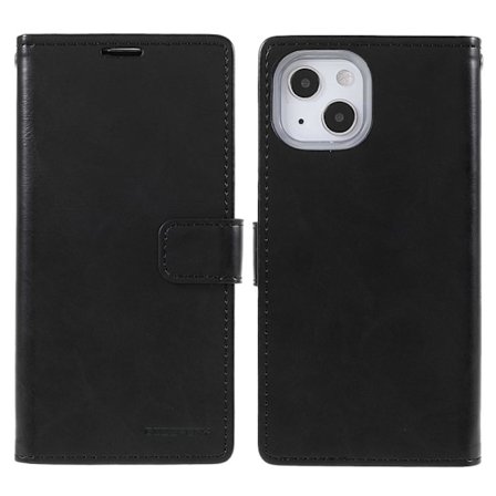 MERCURY GOOSPERY Blue Moon Wallet Case iPhone 13 Mini Black