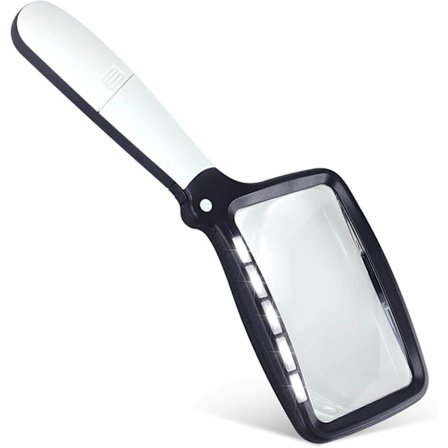 3X Forstørrelsesglass med [5 Anti-blendskjerm & Fullt Dimmbare LEDer]-Ev