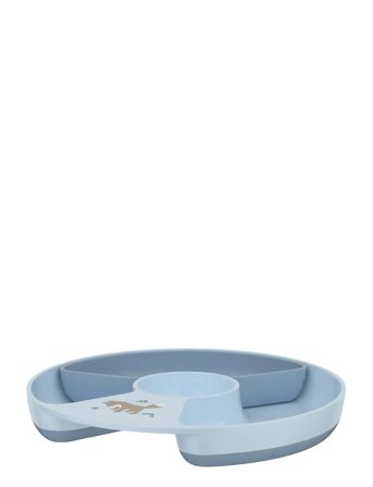 Mepal Børnetallerken Med Opdeling Mio Forest Friends - Blue - 20X20X2.7CM