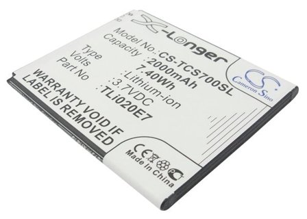 Batteri for smarttelefon, mobil for TCL S700T, J620
