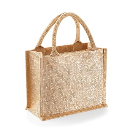Westford Mill Shimmer Jute Mini Presentpåse (2-pack) One Size N
