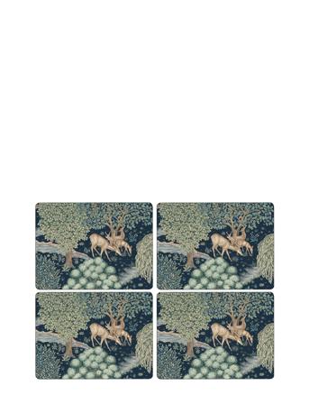 Placemat Wightwick 4-P Home Tableware Dining & Table Accessories Coasters Green Morris & Co