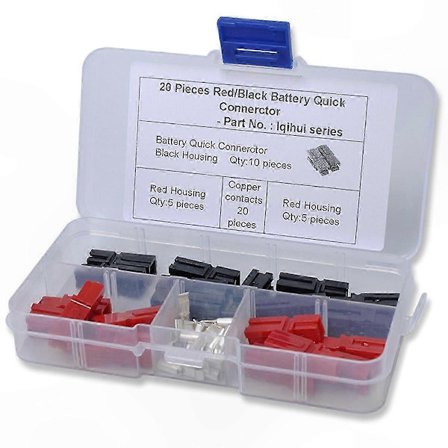 Anderson Powerpole 30A-kontakt, 10-parsett for bilbatteristrømforsyning