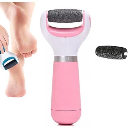 Elektrisk fotfil med 1 ekstra rullehode – Fjerner av døde hudceller og hard hud for fotpleie_TF_TF