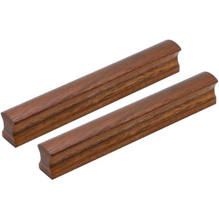 Möbelhandtag Knoppar Massivt Trä Lådhandtag Valnöt Sängbordshandtag Handpolerade Garderobshandtag Skåpdörrhandtag 2-pack (Hålavstånd