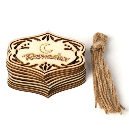 20 st Ramadan Eid Mubarak Trädekorationer D-20PCS D-20PCS