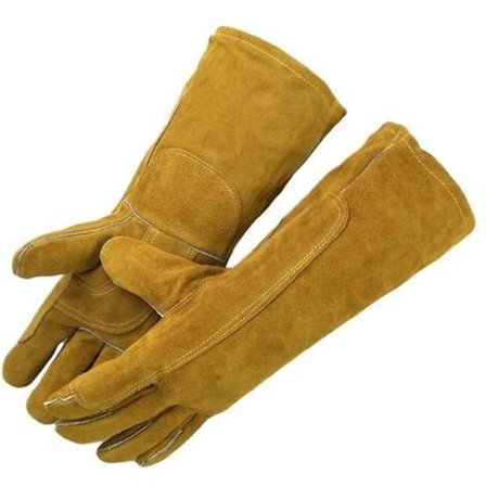 Svejsehandsker Varmebestandige Handsker Brændeovn Brandsikre Handsker Ko Spalt Læder Svejsehandsker Riggerhandsker Grillhandsker Træovn Betterlife