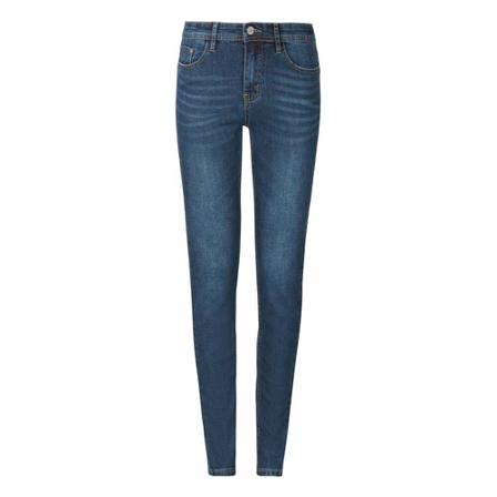 Soft Rebels SRMid Rise Slim Jeans Blauw , Blauw , Dames , Maat: 2XL
