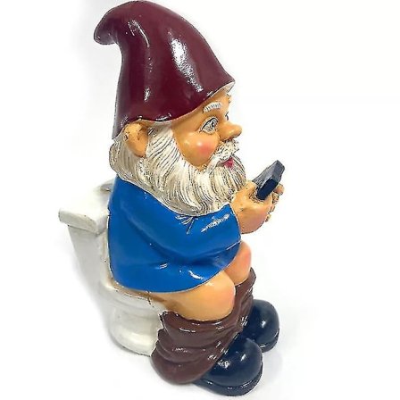 Dekorativ Have Dekorativ Gnome Harpiks Håndværk Tegneserie Gnome Statue Hvid Skæg Gammel Mand - Stil 9