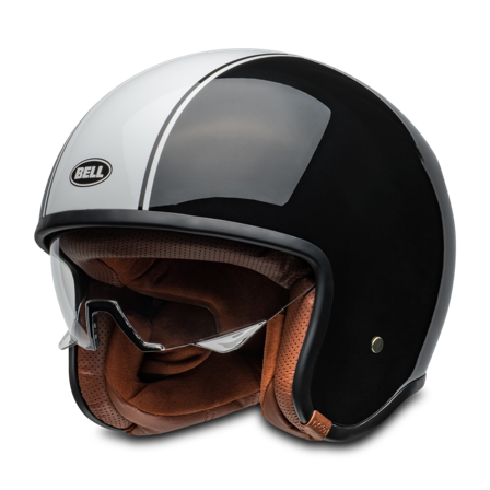 Bell TX 501 Öppen Hjälm Svart/Vit S