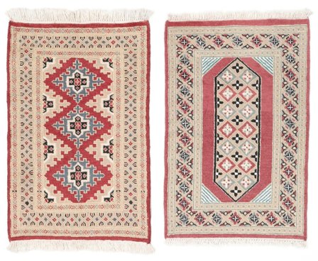 Pakistan Buchara 2Ply Teppich 63X95 Beige/Orange Wolle, Pakistan