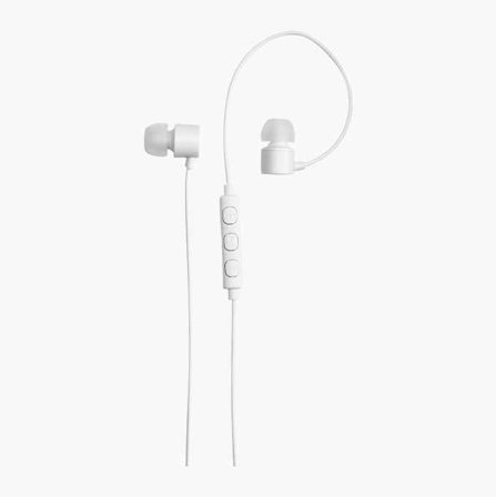 In-ear-hörlurar 3 5 mm kontakt vit - Biltema